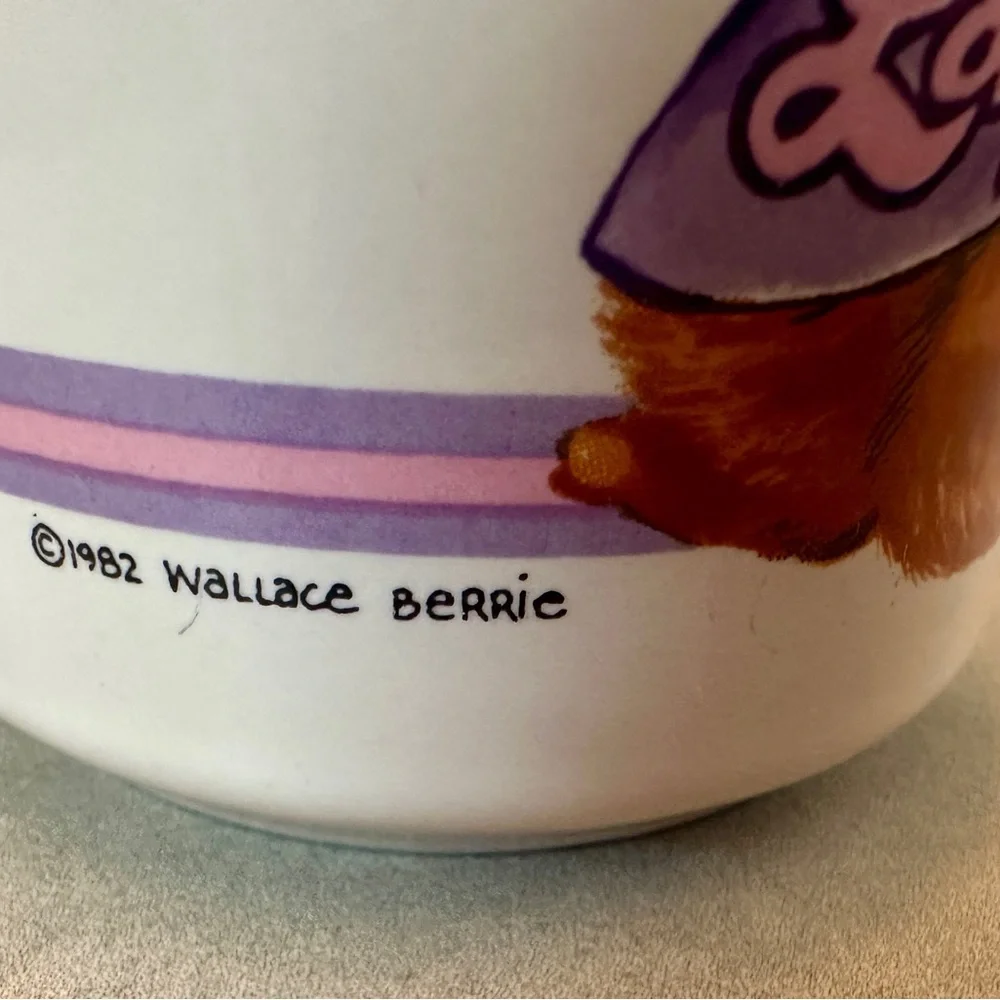 Vintage Foxy Lady FOX Mug Wallace Berrie & Co Animal Talk Series 1982 Japan